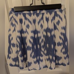 Vineyard Vines Blue and White Mini Skirt Size 0